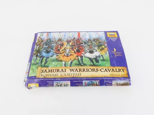 1:72 Scale Zvezda 8025 Samurai Warriors-Cavalry Unpainted Figures/People