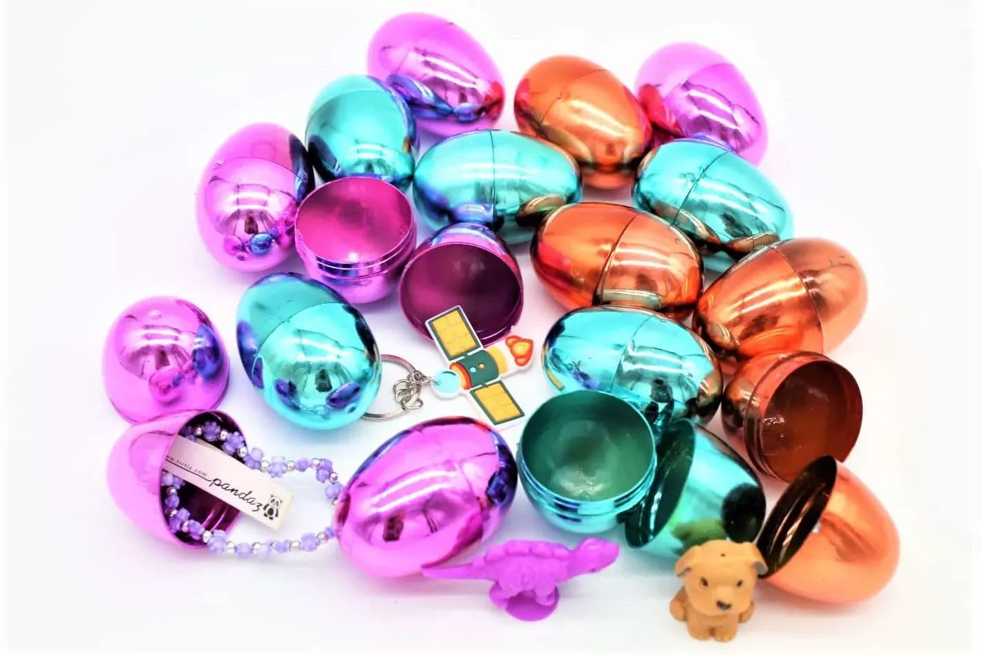 2-Inch Metallic Toy-Filled Eggs – 300 Pieces