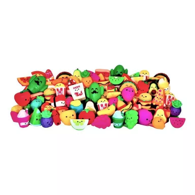 2″ Rubber Funny Food Mix – 500 Count