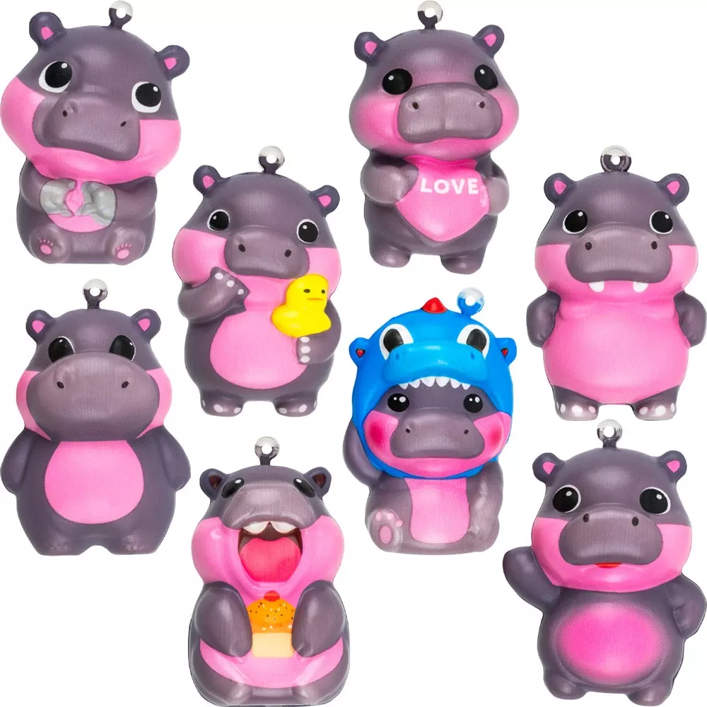2″ Squishy Hippo Toys – 1,000 Count