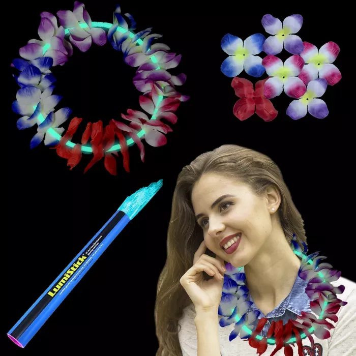 22 Inch Glow Leis - Aqua (#36220109LS-L2)