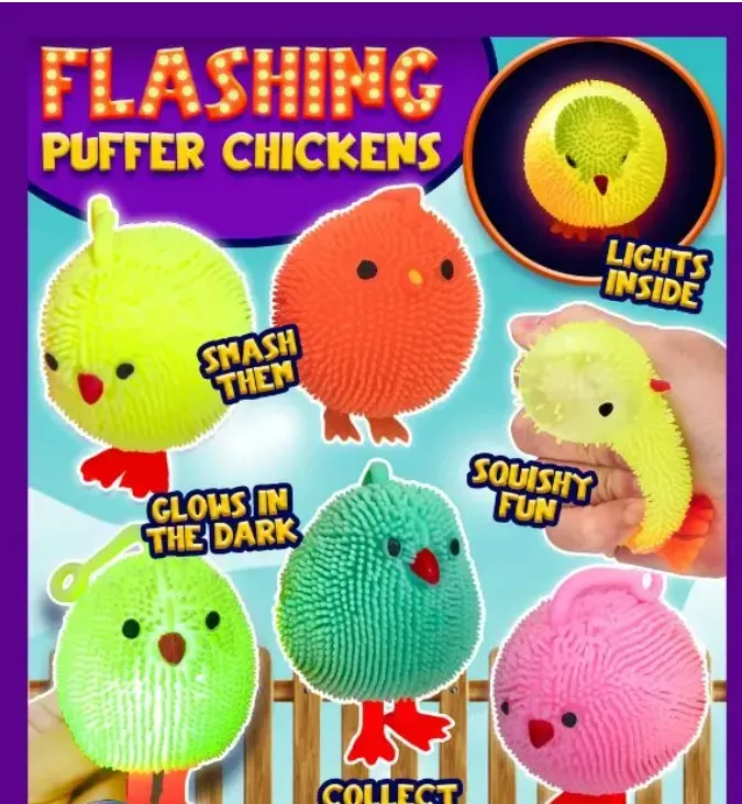 4″ Flashing Puffer Chicks – 65 Capsules