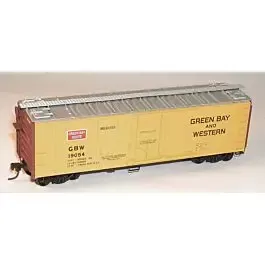 40' Steel Reefer w/Plug Doors - Kit -- Green Bay & Western #19054 (yellow, Boxcar Red, red)