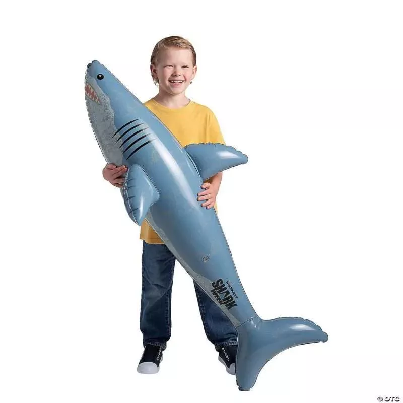 48-inch Inflatable Great White Shark – Pack of 7