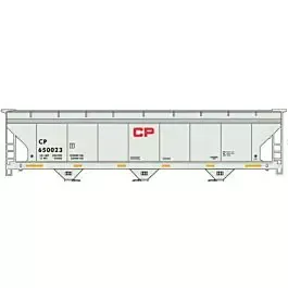 ACF 47' 3-Bay Center-Flow Covered Hopper - Kit -- Canadian Pacific (2019 Scheme; gray, red; Block CP)