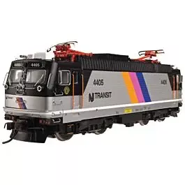AEM-7/ALP-44 Electric w/Sound & DCC - Master(R) Gold -- NJ Transit #4409 (silver, black, purple, magenta, orange)