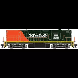 Alco C420 Phase I High Nose No Dynamics w/Sound & DCC - Master(R) Gold -- National Railways of Mexico #201 (Dark Green, orange)