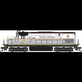 Alco C420 Phase I Low Nose No Nose Light -Standard DC - Master(R) Silver -- With Dynamic Brakes, Delaware-Lackawanna #405 (gray, white)