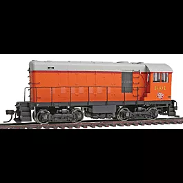 Alco HH600/660 - Standard DC - Master(R) Silver -- Milwaukee Road #1601 (orange, gray, red)