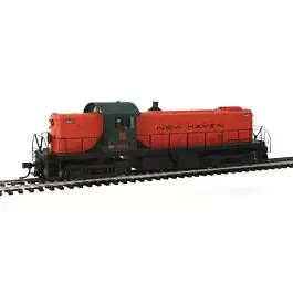 Alco RS1 - Standard DC - Master(R) Silver -- New Haven #0660 (orange, Hunter Green)