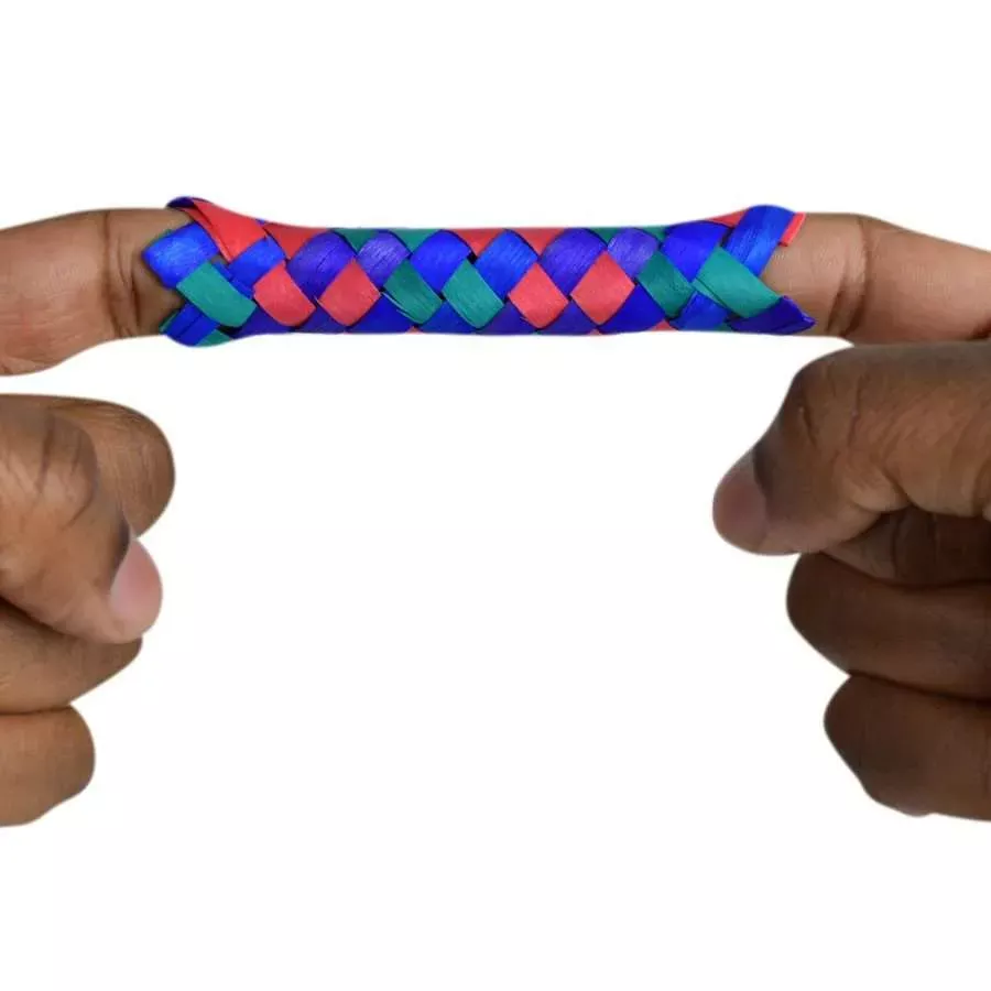 Bamboo Finger Trap Toys – (144 Pieces)