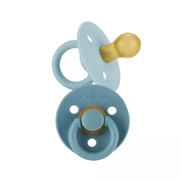 Blue Natural Rubber Pacifier Sets