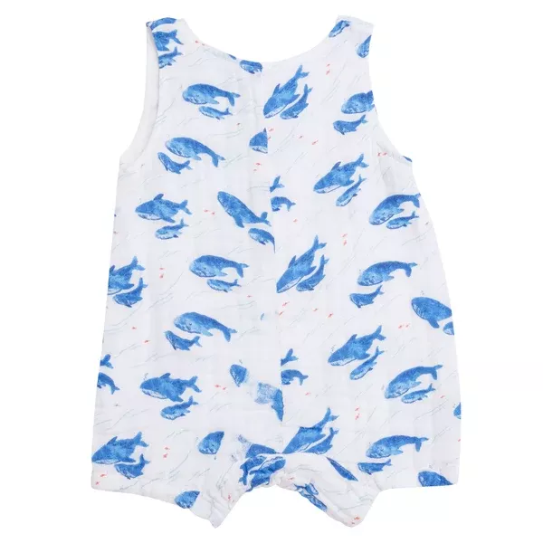 Blue Whale Shortie Romper