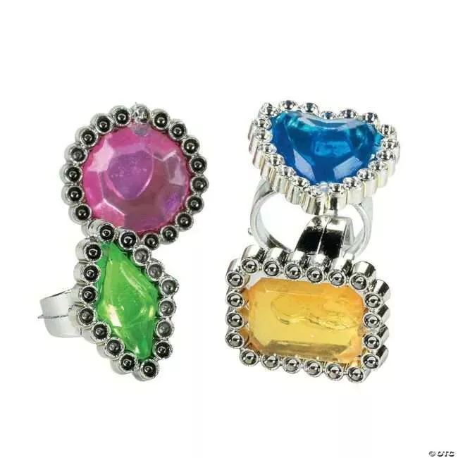 Bulk Colorful Rhinestone Rings – 7,200 Pieces