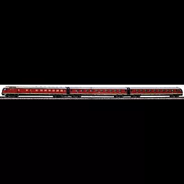 Diesel Passenger -- DB VT 08 3 Unit Set TEE (red) 1955-1970