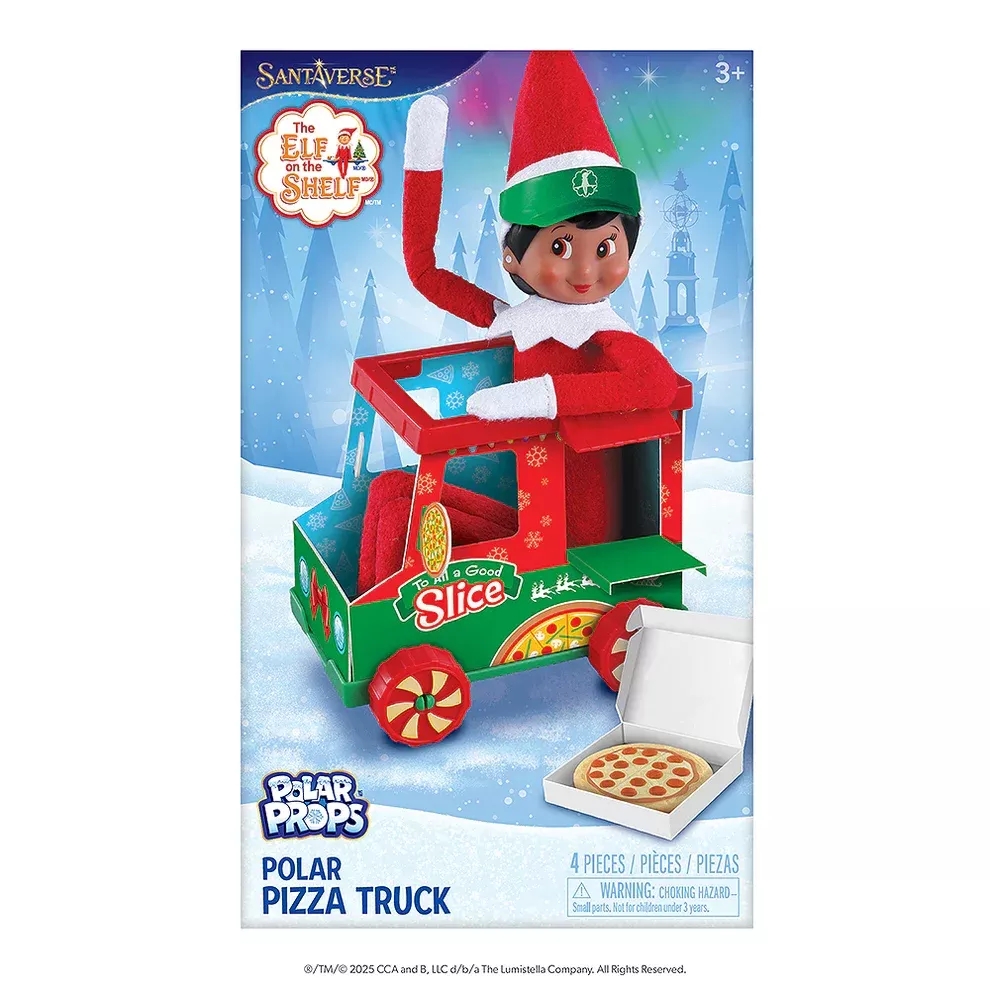 Elf on the Shelf Polar Props Polar Pizza Truck