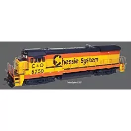 GE B30-7 Phase 1 Low-Nose w/Light, No Anticlimber w/Sound & DCC - Master Gol -- Chessie C&O #8274 (yellow, blue, orange)