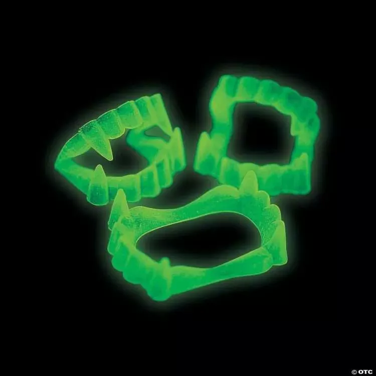 Glow-in-the-Dark Vampire Fangs (504 Pack)