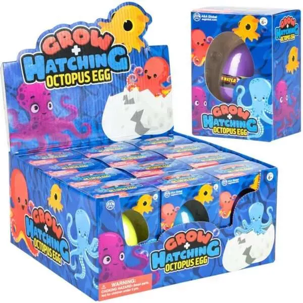 Grow & Hatching Octopus Eggs – 12 Pieces