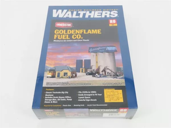 HO 1/87 Scale Walthers Cornerstone Kit 933-3087 Goldenflame Fuel Co. - SEALED