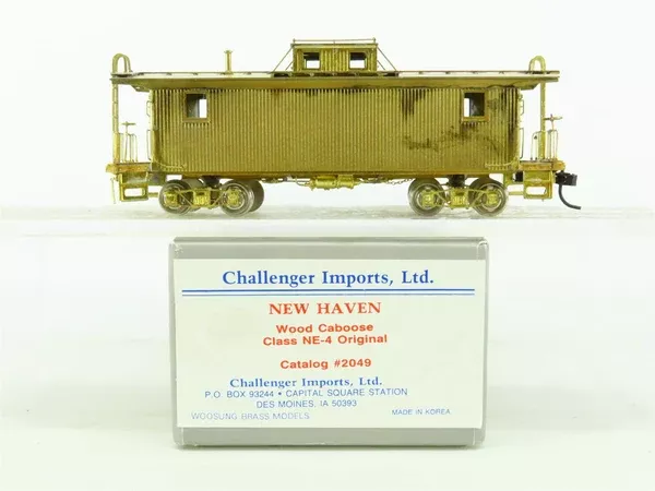 HO Challenger/Woosong BRASS 2049 NH Undecorated NE-4 Center Cupola Caboose