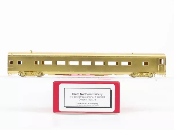 HO Scale Palace Car 1138/39 Unpainted BRASS Streamlined Coach Passenger Car