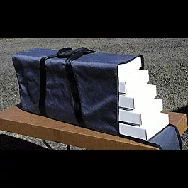 Hobby Tote System w/Gray Nylon Carrying Case -- 4 High-Sided Containers