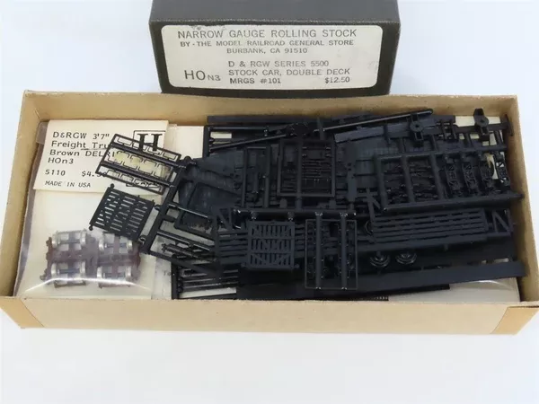 HOn3 Scale The Model Railroad General Store Kit 101 D&RGW Double Deck Stock Car