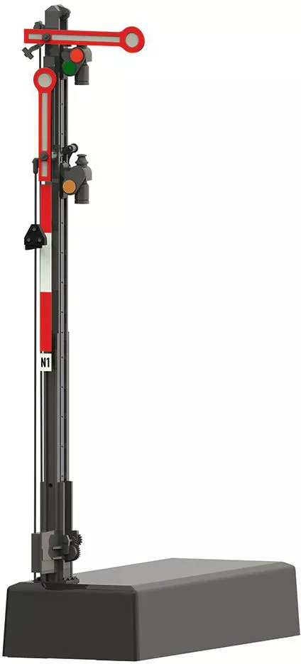 'Hp 0 / Hp 1 / Hp 2' Home Signal with a Narrow Mast - FX/MFX/DCC