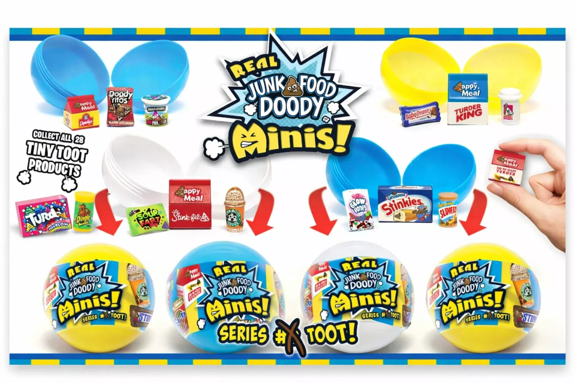 Junk Food Doody Minis 55mm Capsules – 225 Count