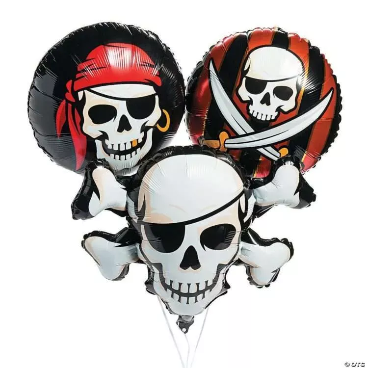 Large Pirate Party Balloons 18 inch (45 Pack)