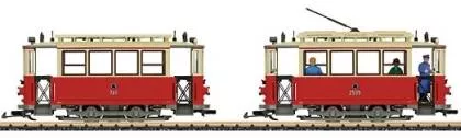 LGB 23360 Hamburg Streetcar w/Trailer