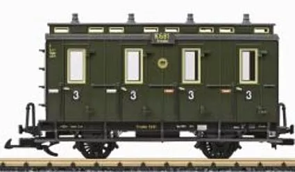 LGB 30507 DRG Compartment Car, 3rd Class