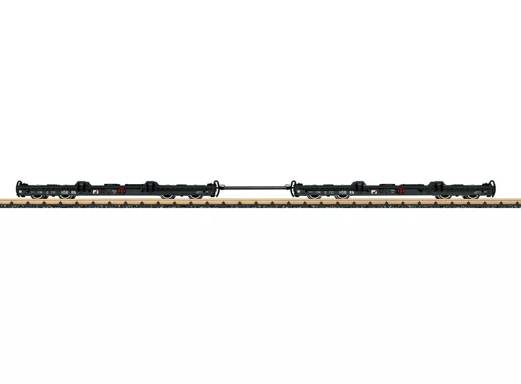 LGB 49181 HSB Set of Roller Cars, Era VI w/Metal Wheels