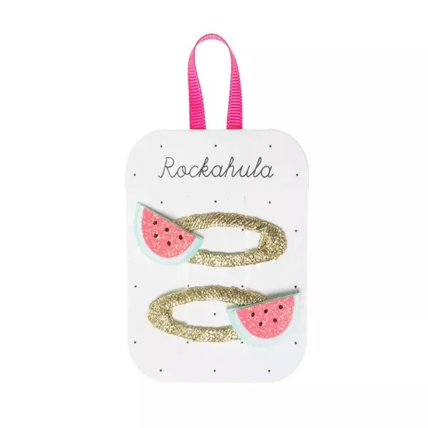 Little Watermelon Glitter Clips