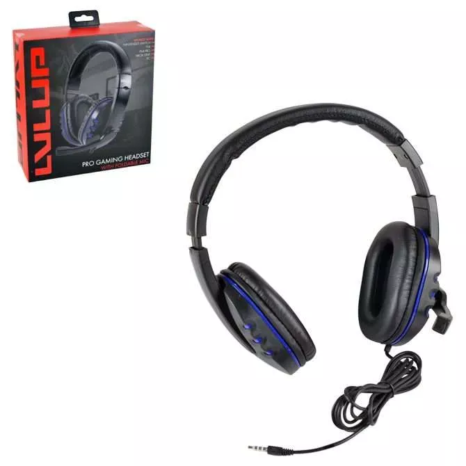 LVLUP Over Ear Gaming Headphones – Case of 6