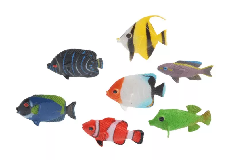 Mini Plastic Tropical Toy Fish – 216 Pieces