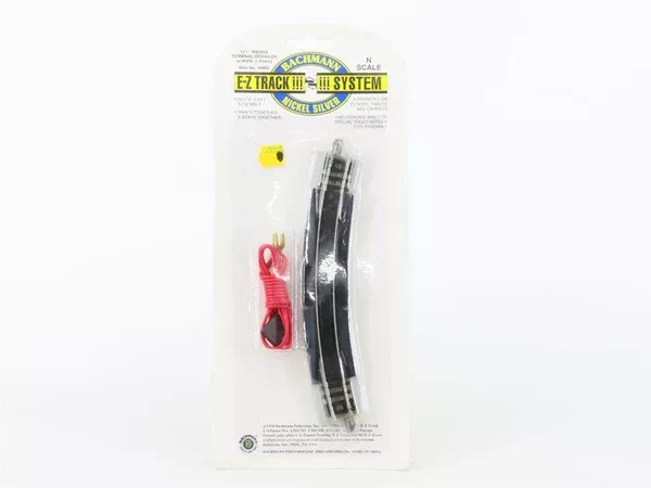 N Scale Bachmann E-Z Track System #44802 Nickel Silver Terminal/Rerailer w/ Wire