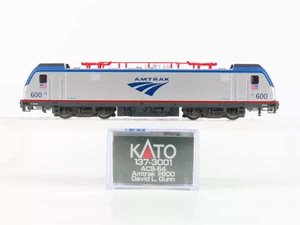 N Scale KATO 137-3001 Amtrak ACS-64 Electric Locomotive #600 "David L. Gunn"