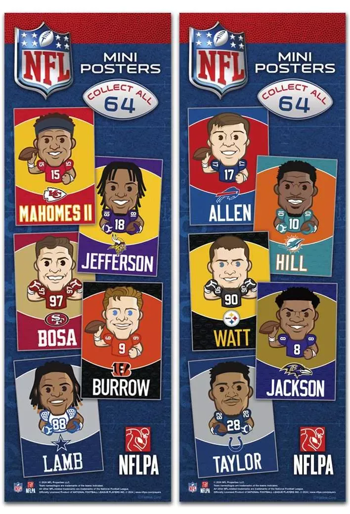 NFL Mini Player Posters – 288 Posters