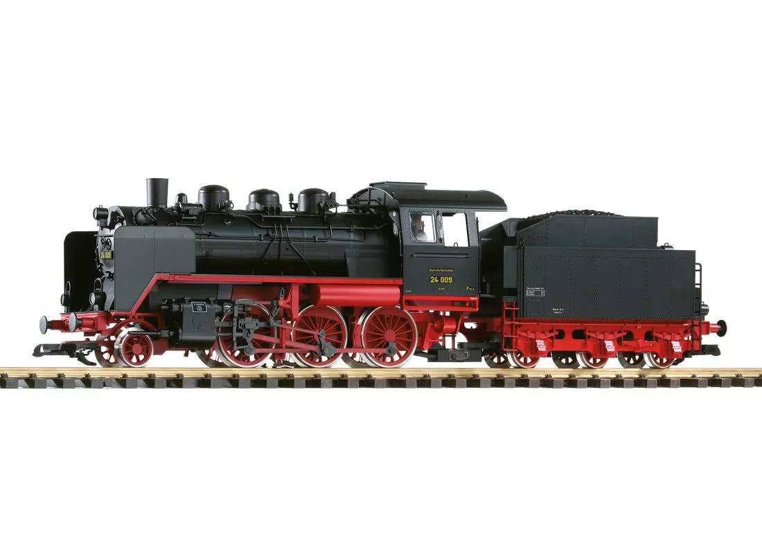 PIKO 37221 DR III BR24 Steam Loco with Lights, Smoke