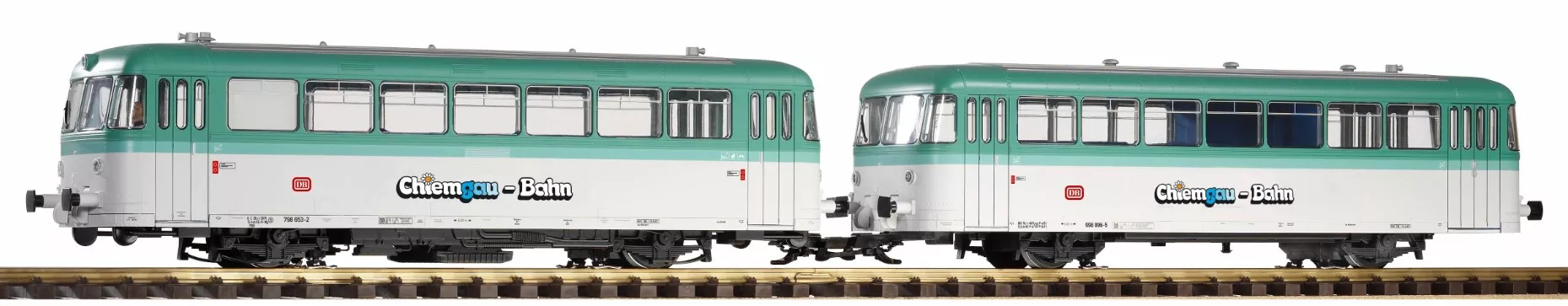 PIKO 37309 DB IV BR798 Railbus & Trailer, Mint Green, Sound