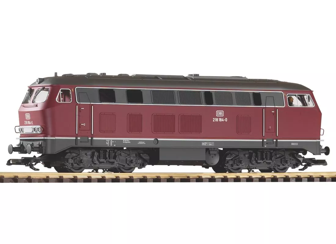 PIKO 37504 DB IV BR218 Diesel Crimson w/Lights