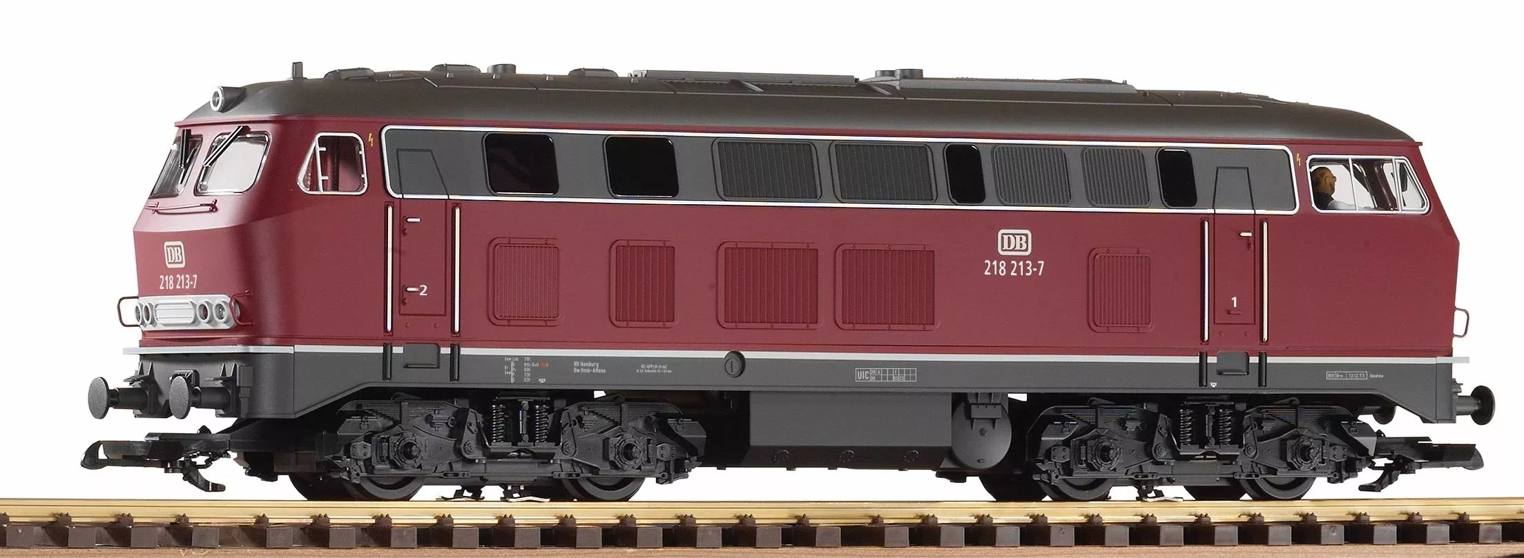 PIKO 37510 DB IV BR218 Diesel Wine Red w/Lights