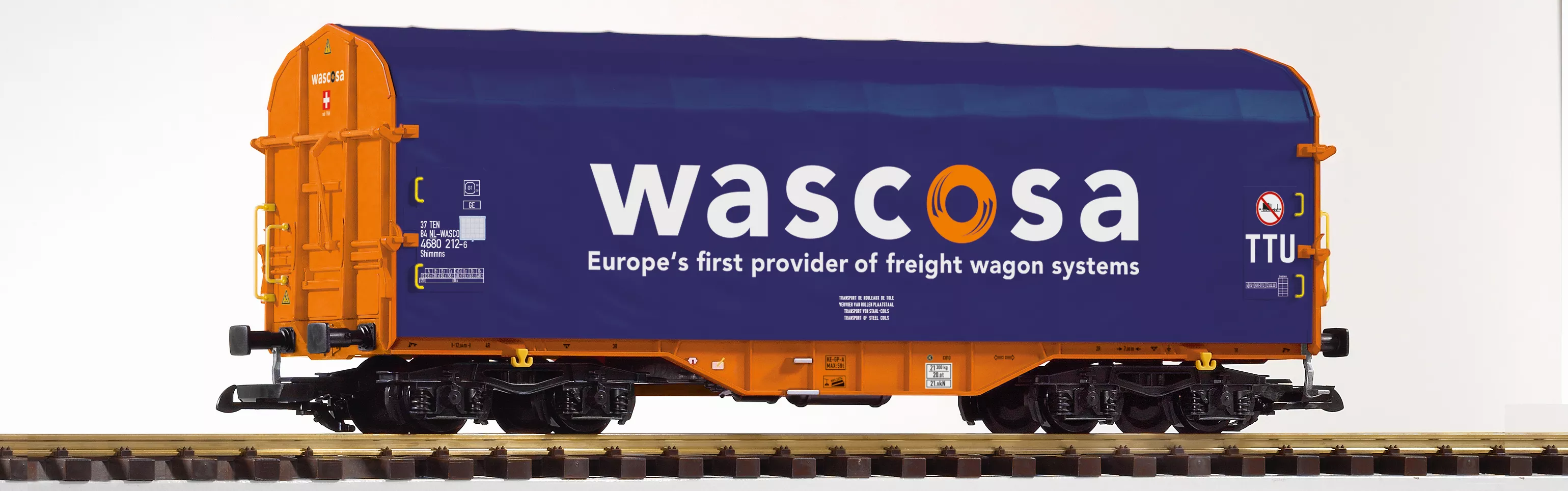PIKO 37748 Wascosa VI Tarp Car Shimmns-tu718