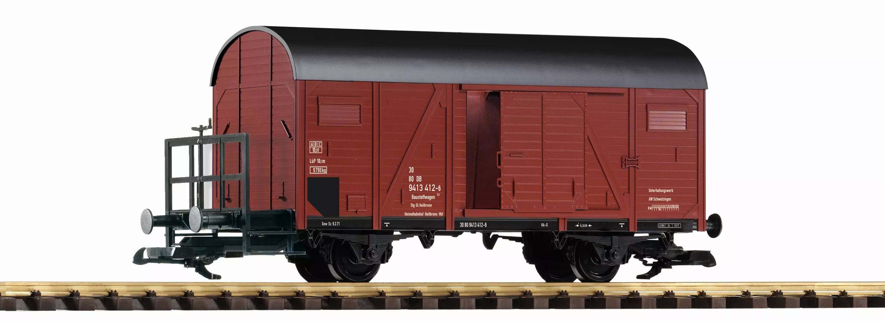 PIKO 37960 DB IV 2-Axle Boxcar w/Brake Platform