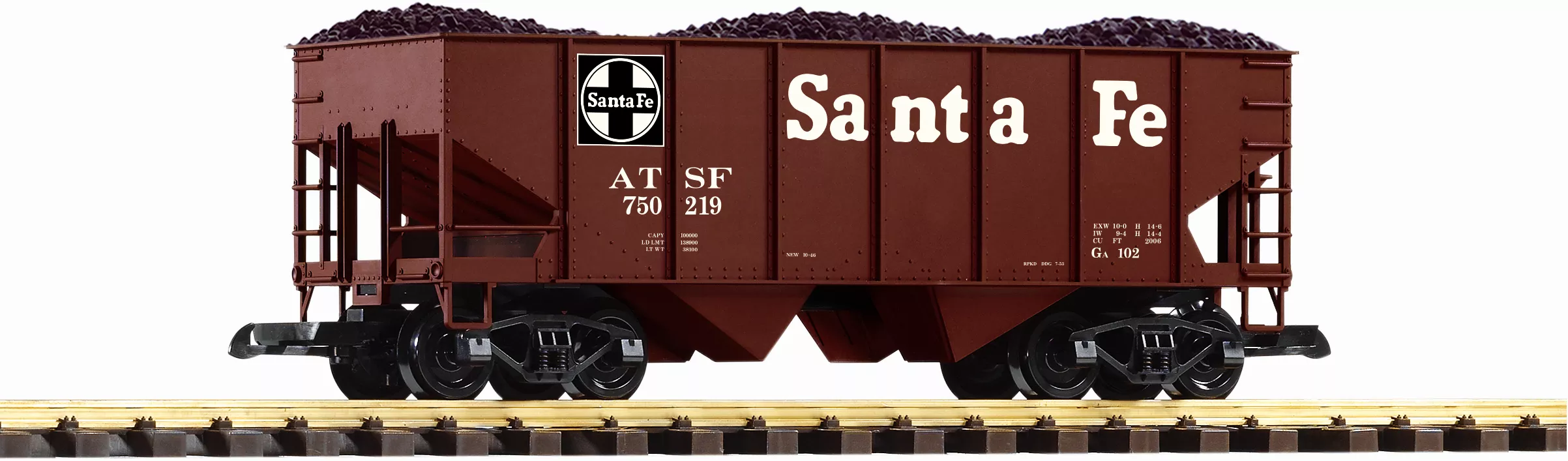 PIKO 38918 SF Rib-Side Hopper 750219 w/Coal Load