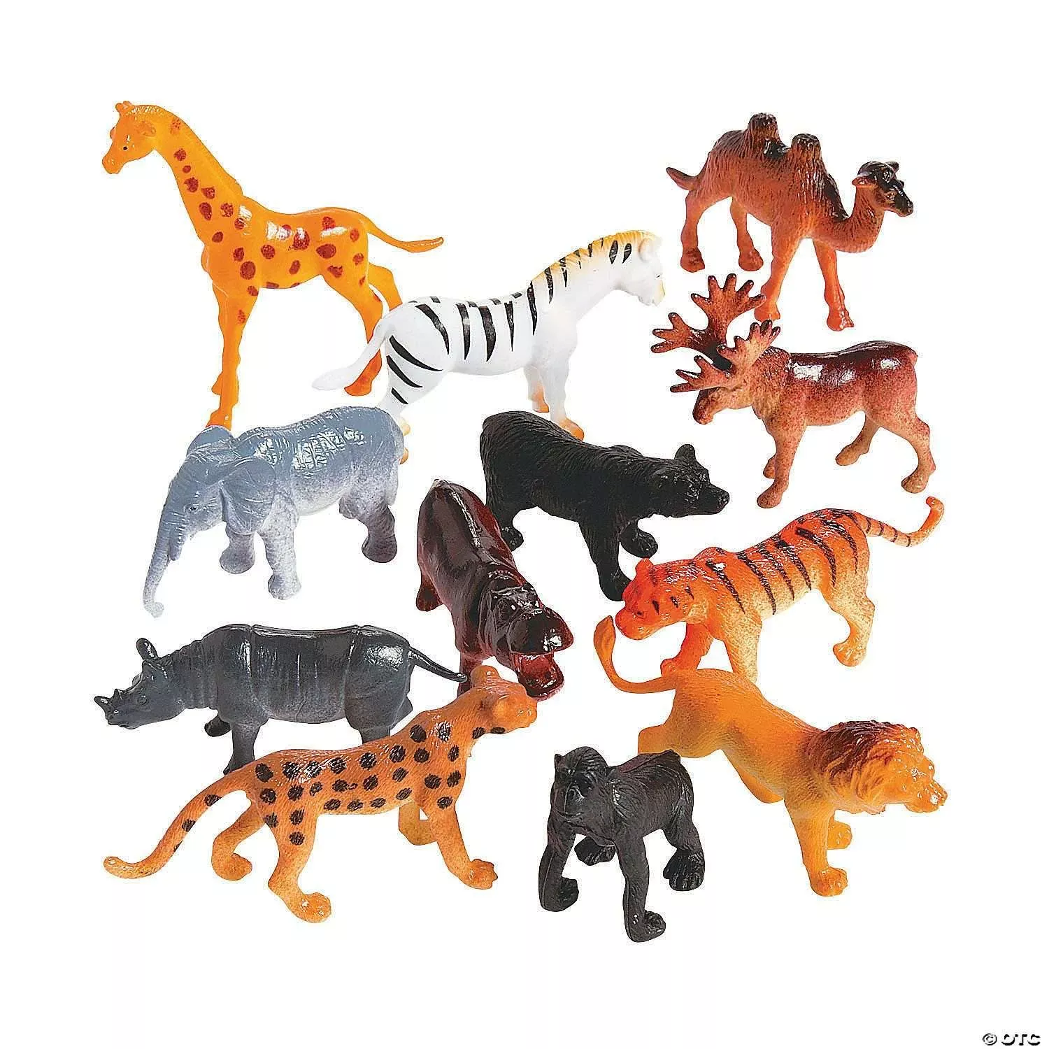 Plastic Safari Animals Toys – 6 Dozen