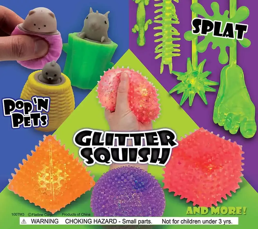Pop It Pets & Glitter Squish – 250 Count2″ Capsules