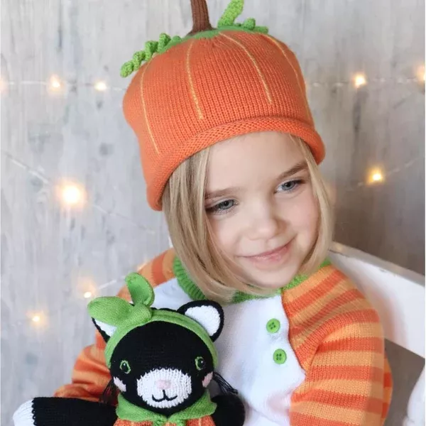 Pumpkin Cotton Knit Hat